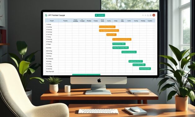 Diagramme de Gantt sur Excel